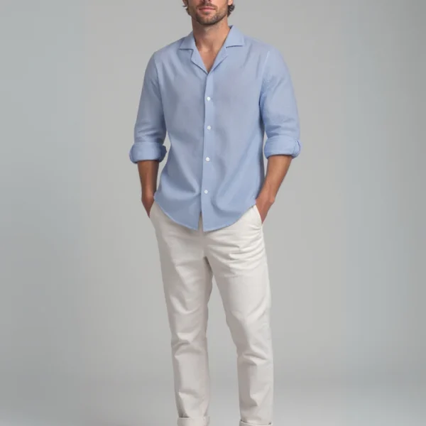 Giacomo Long Sleeve Linen Shirt