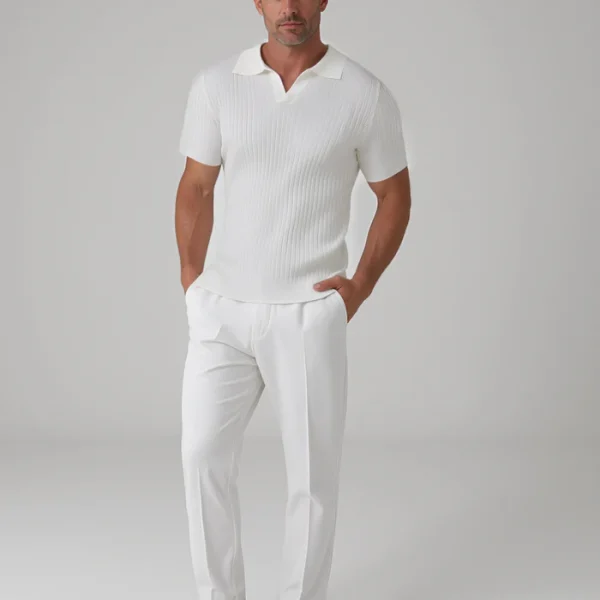 Enzo Ribbed Polo